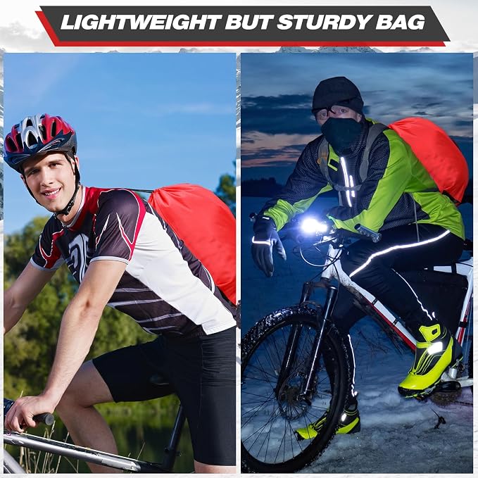 Shappy Drawstring Backpack Bulk Sports Gym Cinch Bag Polyester String Bag for Men Women(Red,200 Pcs) - Image 4