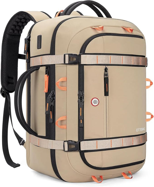 40L Travel Backpack 17.3" Laptop Carry On Duffel Flight Approved | TSA Approved, Wet & Dry Compartment, Water Resistant, Anti-Theft Pocket, Luggage Strap, USB Charging Port by OTTOBAG