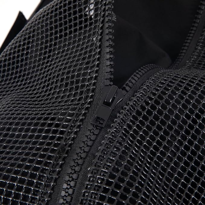 Heavy Duty Large Scuba Gear Mesh Bag with Zipper, Diving and Snorkeling Gear Mesh Duffle Bag, Mesh Travel Duffel Bag, Mesh Beach Gear Bag (With Pocket, 40-inch) - Image 3