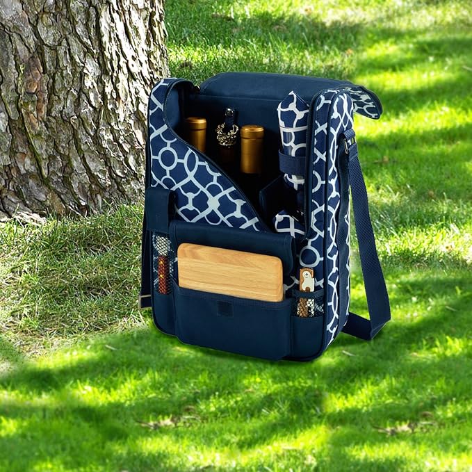 Picnic at Ascot Original Insulated Wine and Cheese Cooler Bag - Designed, Assembled & Quality Approved in the USA - Image 6