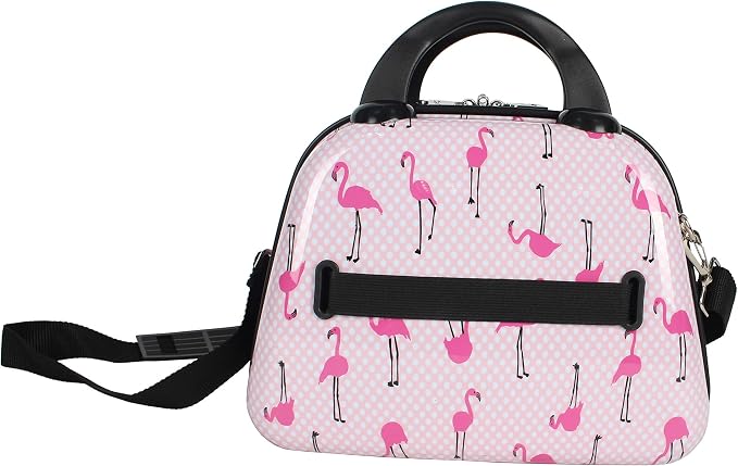 Betsey Johnson Hardside Cosmetic Case - Lightweight Small Size Hardshell Travel Hand Makeup Bag - Adjustable Shoulder Strap - Bag for Women and Girls - Multi-Functional Case - Image 4