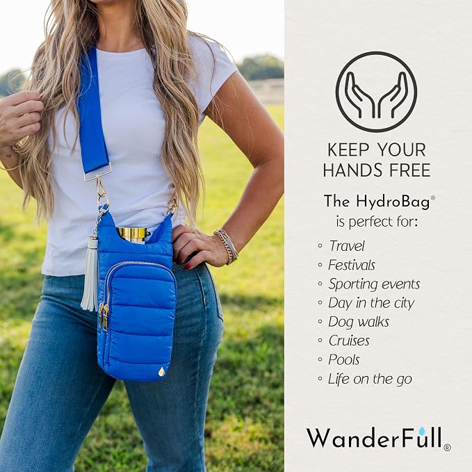 WanderFull Original HydroBag Crossbody Water Bottle Holder with Phone Pocket, Fits Water Bottles up to 32 oz - Image 7