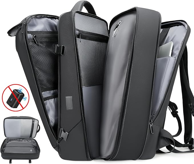 TANGCORLE Vacuum-Compressed Travel Backpack: Expandable, Airline-Approved Laptop Backpack—Unisex Business Backpack - Image 2