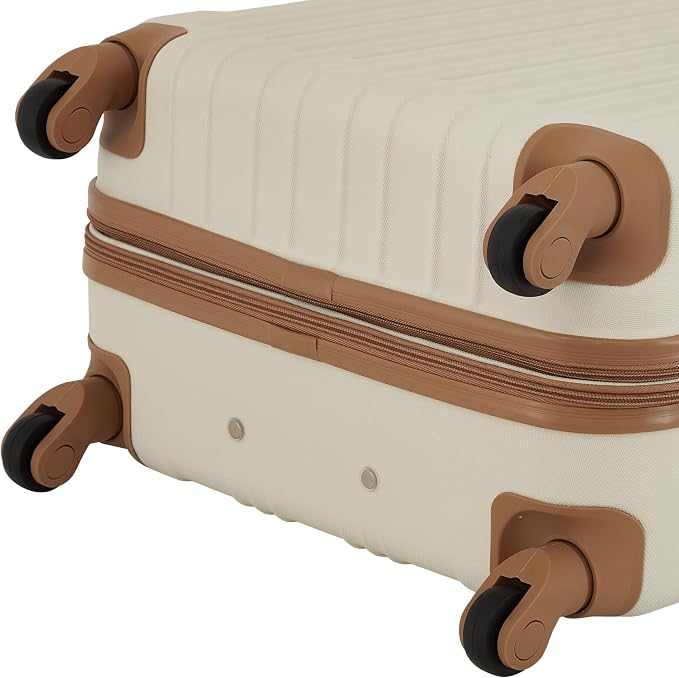 Travelers Club Midtown Hardside 4-Piece Luggage Travel Set, Vanilla - Image 8