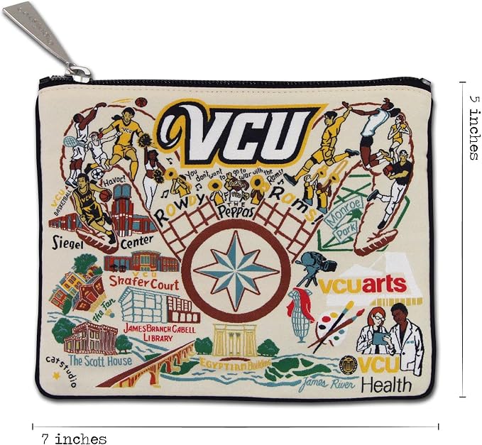 catstudio Virginia Commonwealth University Zipper Pouch Purse | Holds Your Phone, Coins, Makeup, Dog Treats, & Tech Tools - Image 5