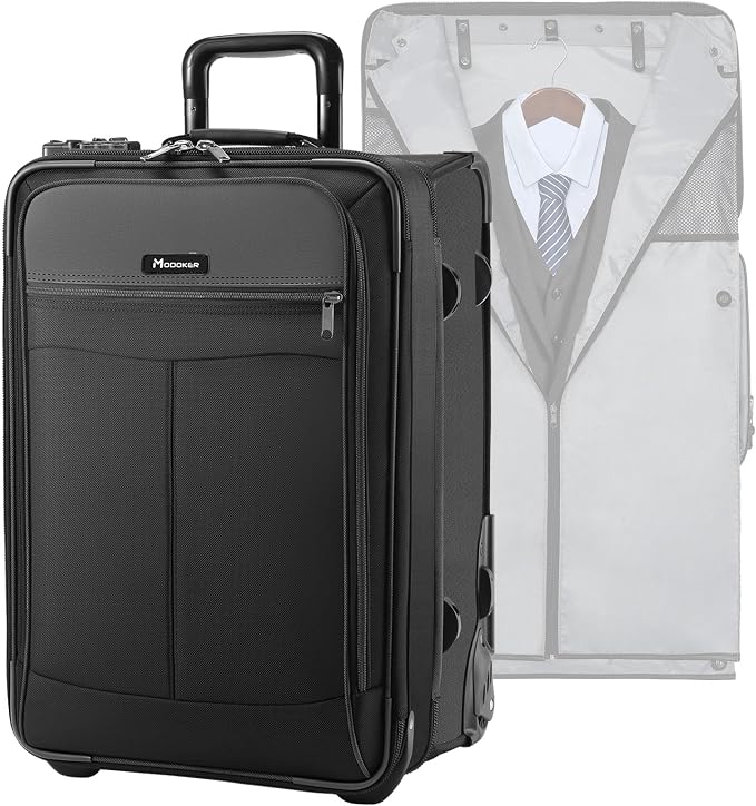 Modoker Rolling Garment Bag with Wheels, Garment Bags with Built-in TSA Lock, 22 Inch Travel Garment Bag Suitcase by Modoker