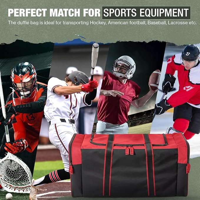Jetstream Heavy Duty Multi Pocket Durable Sports Gym Equipment Travel Duffel Bag - Image 4