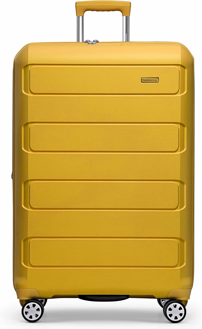 Traveler's Choice Pagosa Hardshell Expandable Luggage with Spinner Wheels, Yellow, 30-Inch Large - Image 2