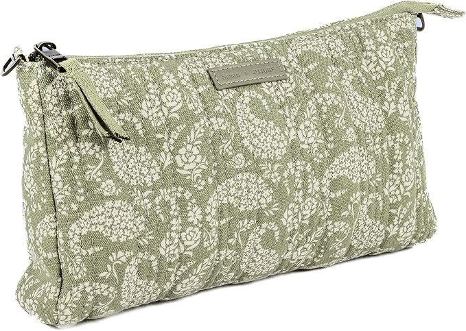 JuJuBe x Sazan New 3-Piece Pouch Set, Diaper Bag Organizing Pouches, Convertible to Small Purse with Crossbody Strap, Zipper Cosmetic Pouch, Large, Medium, and Small, Paisley Floral, Mothers Day Gift - Image 4