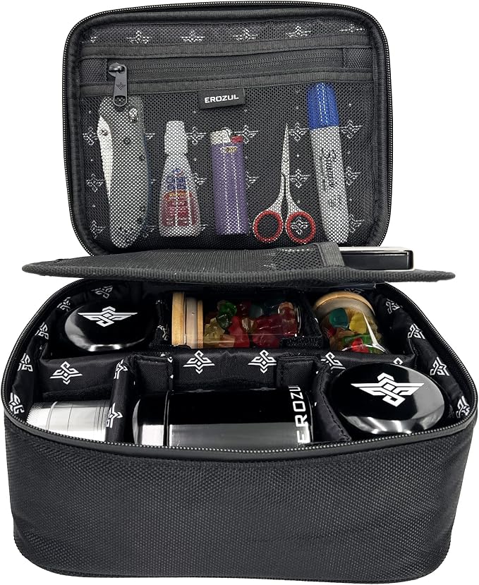 Exodus Storage Travel Bag with Combination Lock Water Resistant Organizer Case + Bonus Gifts (Black) - Image 7