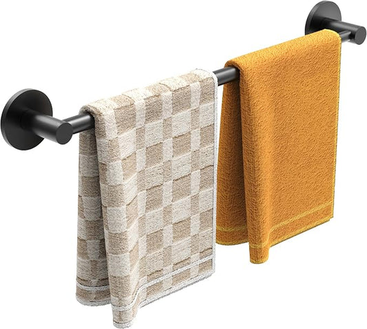Magnetic Towel Bar, Adjustable Towel Rod with Larger Magnetic Base & Hidden Magnet Design, Non-Slip Magnetic Towel Holder for Refrigerator, Dishwasher, Oven, Washer (Matte Black, 1Pack) by MIROAMZ