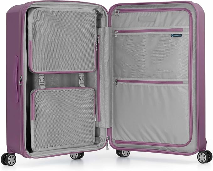 Traveler's Choice Pagosa Hardshell Expandable Luggage with Spinner Wheels, Mauve, 30-Inch Large - Image 8