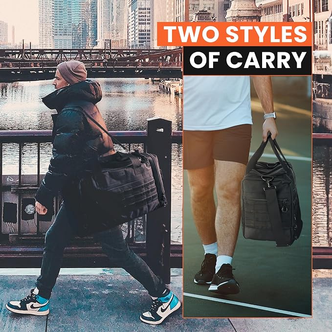 22" Sneaker Bag for Travel, Personal Sports equipment bag for Soccer, Basketball and more. A Multi-functional Duffle with 3 Adjustable Padded Dividers, & Shoulder Strap. TSA Carry-On Size Approved - Image 6