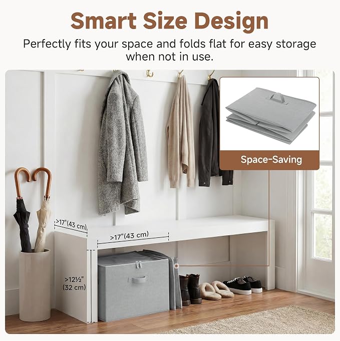 StorageWorks Shoe Organizer for Closet, Fits up to 16 Pairs, Shoe Cubby Storage Containers with Adjustable Dividers and Clear Cover, Grey - Image 4