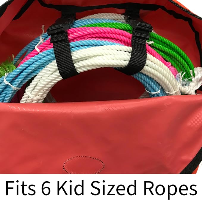 Horse and Calf Roping 3 Ropes Carry Bag Custom Designed with Reflective and Overlay Trims by Tahoe Tack - Image 4
