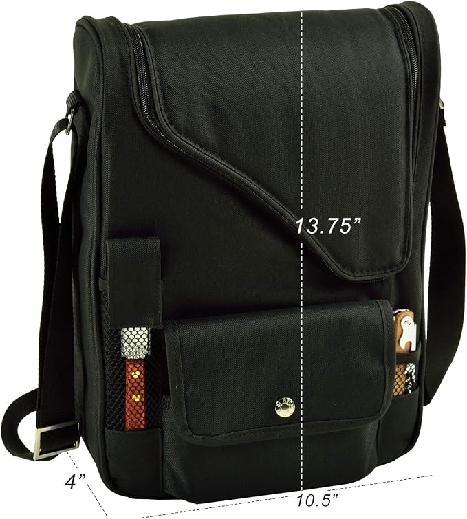 Picnic at Ascot Original Insulated Wine and Cheese Cooler Bag - Designed, Assembled & Quality Approved in the USA - Image 2
