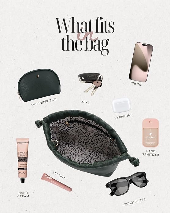 Mali+Lili Lola Beauty Bag Duo, Makeup Bag Travel Cosmetic Bag Set of 2, Vegan Leather Purse Crossbody Bags for Women and Girls, Cute Makeup Pouch, Travel Pouch, Crossbody Purses for Women | Duo - Image 2