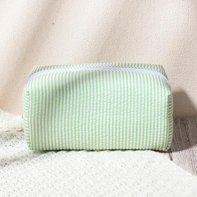 SOIDRAM 2 Pack Makeup Bag for Women, Green Makeup Pouch Small Cosmetic Bag Travel Toiletry Organizer for Skincare, Brushes & Essentials - Image 6