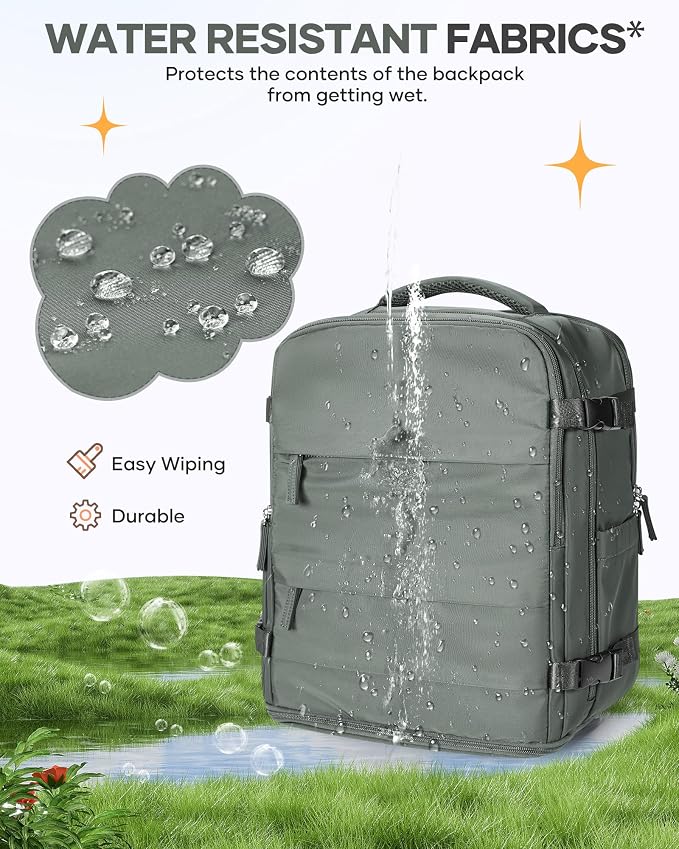 Large Travel Backpack for Women Airline Approved Carry on Backpack for Airplanes Mochila De Viaje Spirit Airlines Personal Item Bag 18x14x8 Personal Item Travel Bag Backpack for Traveling on Airplane - Image 9