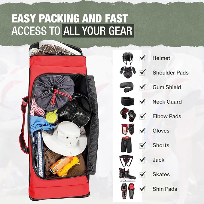 Jetstream Heavy Duty Multi Pocket Durable Sports Gym Equipment Travel Duffel Bag - Image 8
