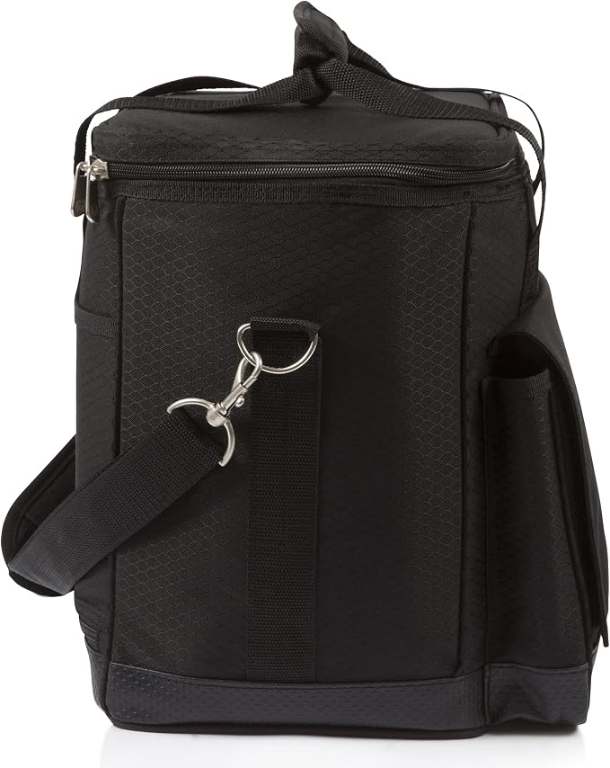 Picnic TIME Cellar 6-Bottle Wine Carrier & Cooler Tote, Insulated Padded Wine Cooler Bag for Travel, Portable Water-Resistant Wine Bag, (Black with Gray Accents) - Image 10