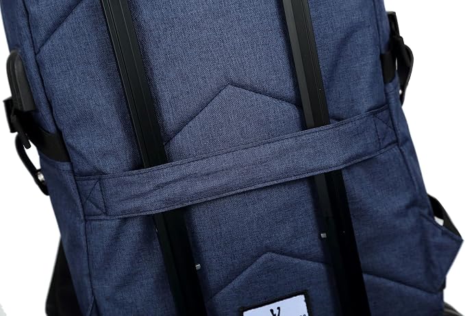 Varietyathletics 19" Laptop Backpack and Organizer Case Set USB Headset Port Anti-Theft Waterproof Travel Work College (Navy) - Image 9