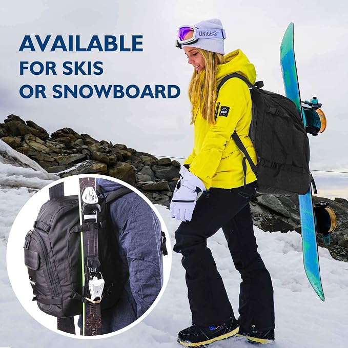 Unigear Ski Boot Bag Backpack for Helmet 50L/70L, Goggles, Gloves, Skis, Snowboard & Accessories - Image 7