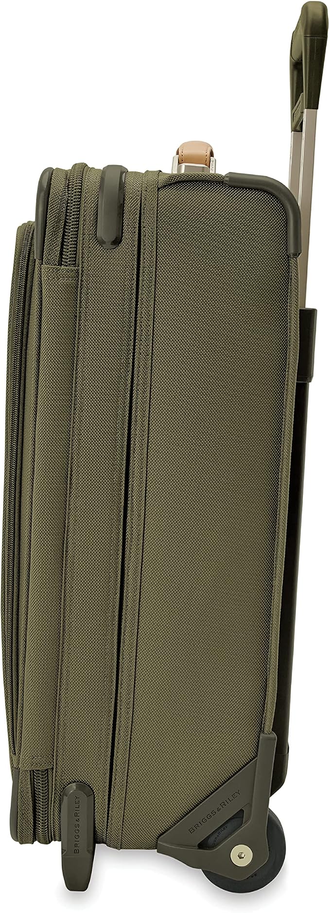 Briggs & Riley Essential 22" 2-Wheel Expandable Carry On - Luggage for Travel, Suitcases with Wheels, Softside Rolling Bag for Men & Women, Self-Repairing Zipper - Baseline Collection, Olive - Image 17