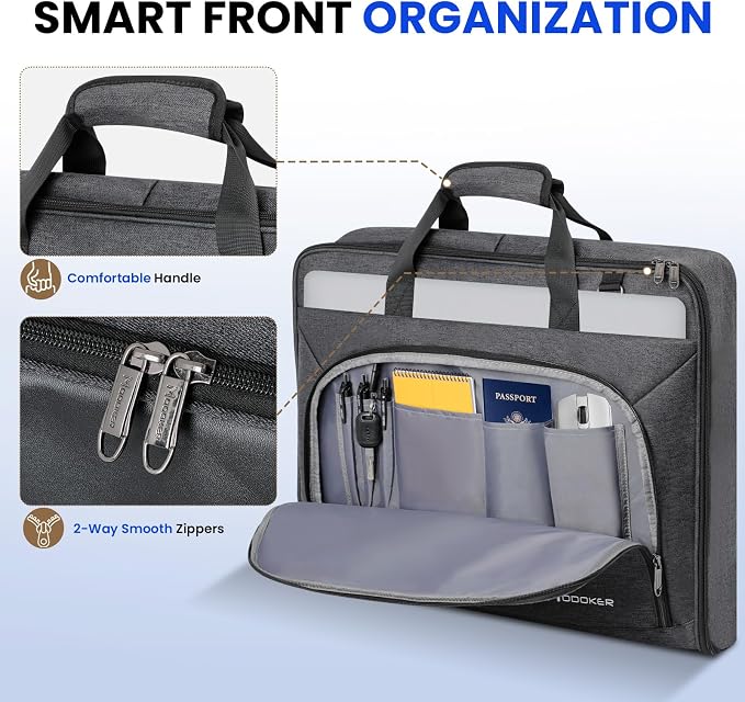 Modoker Carry On Garment Bags for Travel Hanging Clothes Suit Bag Luggage Organizer, Foldable Suit Carrier Gift for Men Women - Image 3