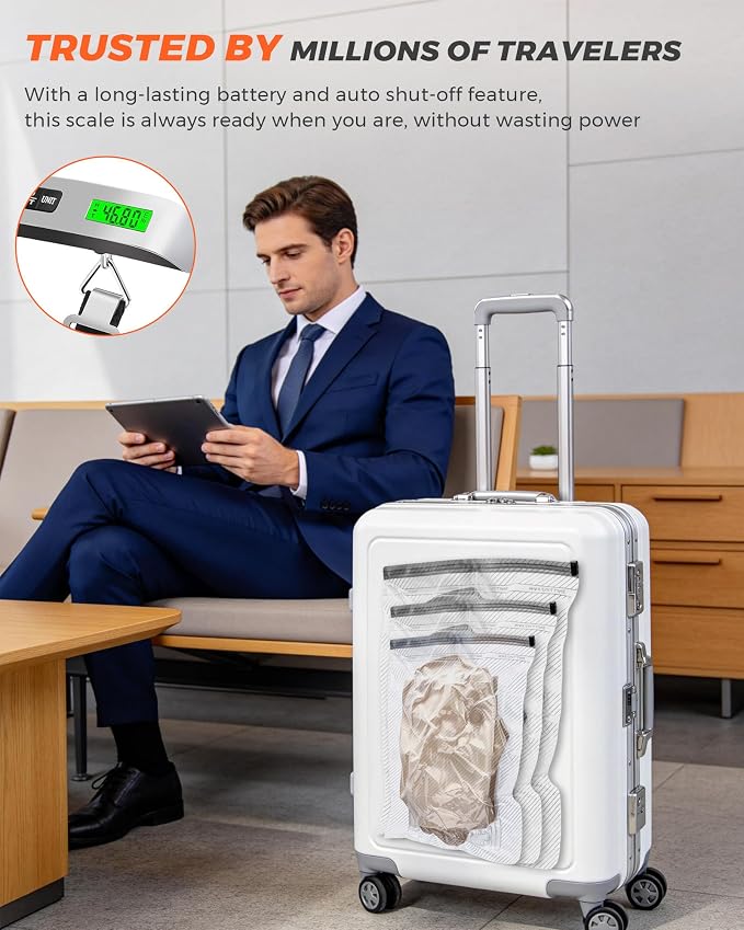 15 Pack Vacuum seal Bags for Clothing Travel with -60000Pa Electric Pump & Luggage Scale, Travel Essentials for Suitcase, Space Saver Compression Packing Bags to Check Luggage Weight & Avoid Fees - Image 5