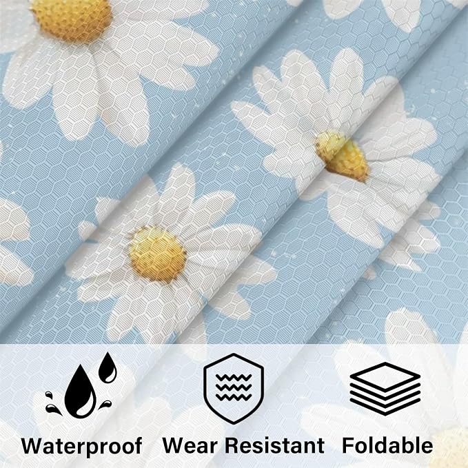 Floral Daisy 6 Set Compression Packing Cubes for Travel Luggage Carry On Suitcase Compressible Expandable Packing Cubes Organizers Bag - Image 5