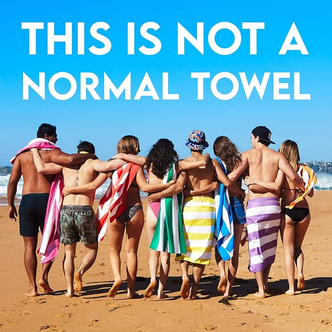 Dock & Bay Beach Towel - Quick Dry, Sand Free - Compact, Lightweight - 100% Recycled - Includes Bag - Cabana - Bondi Blue - Large (160x90cm, 63x35) - Image 7