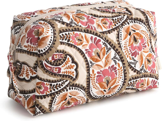 Vera Bradley Premium Cotton Large Cosmetic Makeup Bag by VeraBradley