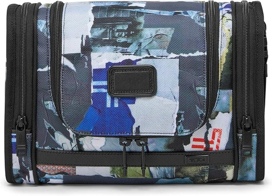 TUMI - Alpha Hanging Travel Kit - Toiletries and Cosmetics Organizer - Travel Essentials Bag with Hooks & Pockets - Wheatpaste Print by Unknown