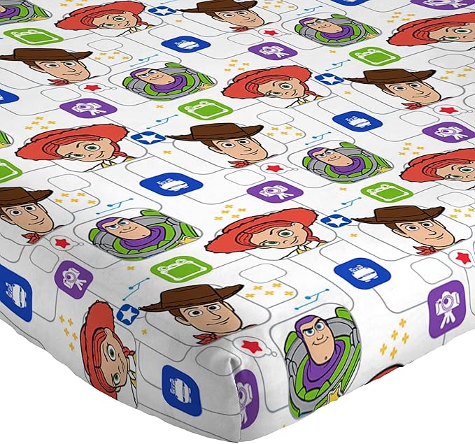 Jay Franco Kids Sheet Set with Fitted, Flat Sheets & Pillow Cover - Ultra-Soft Bedding with Pillowcase for Room Decor, Multi - Toy Story, 4 Piece Full - Image 2