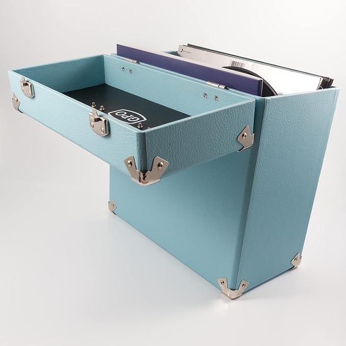 GPO Portable Retro Style Carry Case for LPs, Albums and 12Inch Vinyl Records (Holds 30 Albums) - Image 4