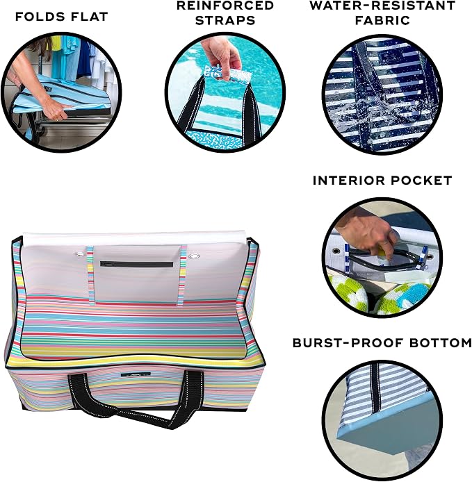 SCOUT 3 Boys Zip Tote - Utility Tote for Beach, Family, Travel and Storage, Zips Closed & Water Resistant - Image 3