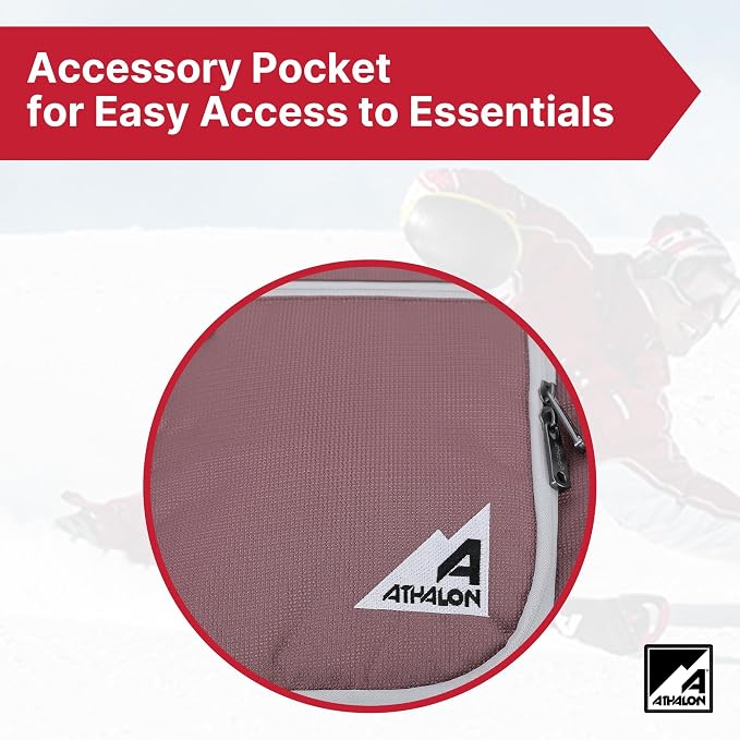 Athalon Everything Ski Boot Bag Gear Pack with Ventilated Boot Compartments, Waterproof Bottom, Hideaway Helmet Sling, 58.5 Liter Capacity - Image 6