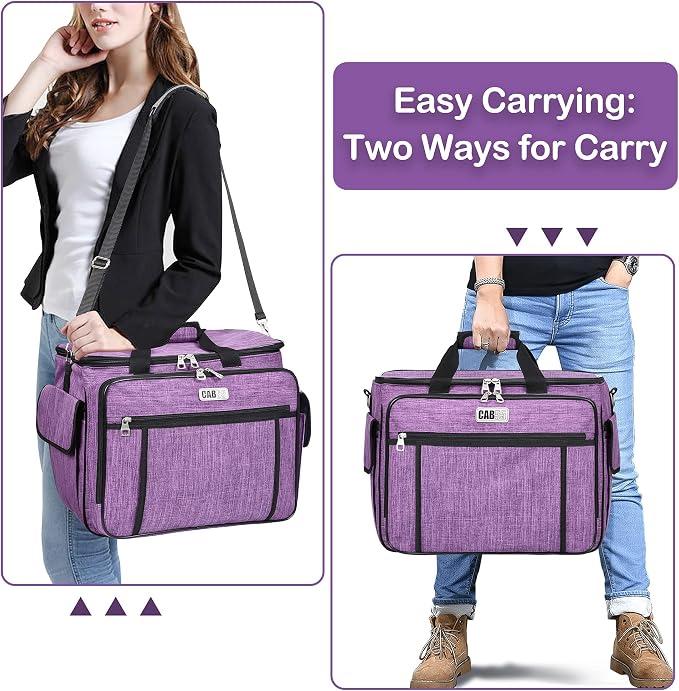 CAB55 Sewing Machine Case - Carrying Bag with Removable Padding, Tote for Machine and Accessories - Image 7