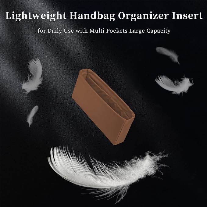 Purse Organizer Insert, Silky-Soft Lightweight Design, Multi-Pocket, Keeps Bag Organized & Protects Interior, Fits Chanel Classic Flap Medium, Ideal for Travel & Daily Use(Gold, CF Medium 25) - Image 2