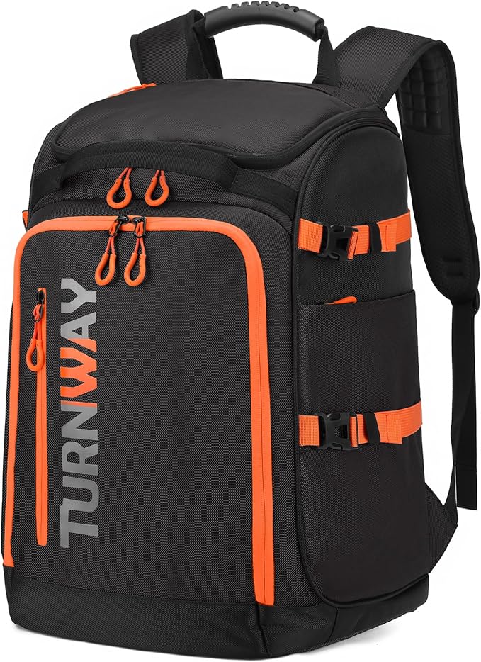 TurnWay Ski/Snowboard Boot Backpack/Ski Boot Backpack | Excellent for Store All Gear | Travel with Waterproof Exterior, Reflective Strip for Men, Women and Youth by turnway