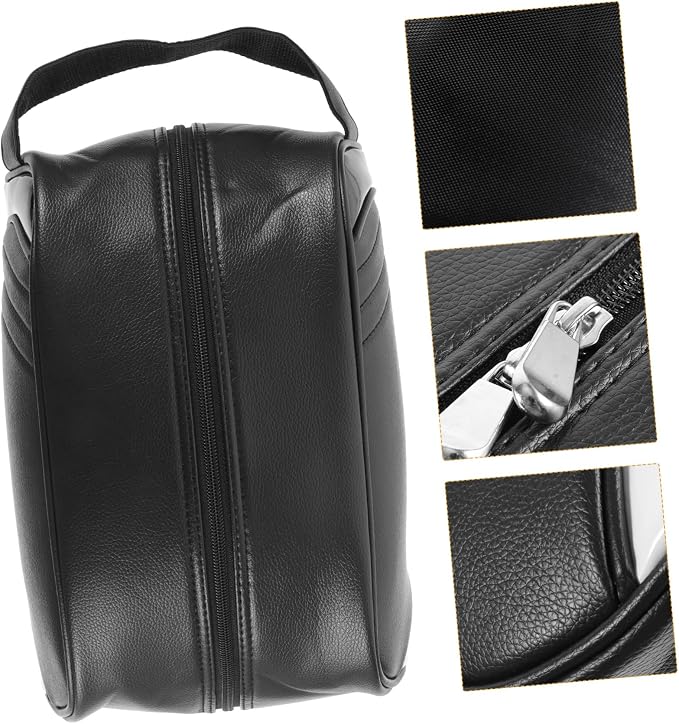 Waterproof Golf Shoe Bag Zipper Shoes Storage Carrier for Travel Sports Cycling Football Tennis Outdoor Golf Pouch 12.59X9.05X5.11In - Image 3