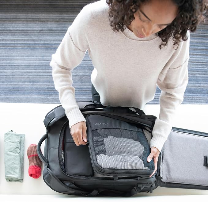 NOMATIC Packing Cubes - Compression Packing Cubes For Travel - Small | Compresses Up To 50%, Suitcase, Luggage Organizer, Durable Mesh, Lightweight, Zippered Compression System, Fits Carry-On - Image 5