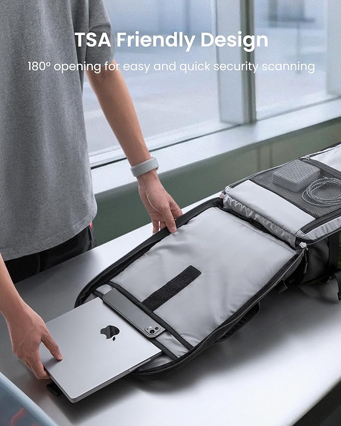 tomtoc 28/40L Travel Backpack, TSA Carry On/Personal Item Bag Flight Approved, Water-resistant Carry on Luggage, PFAS Free - Image 5