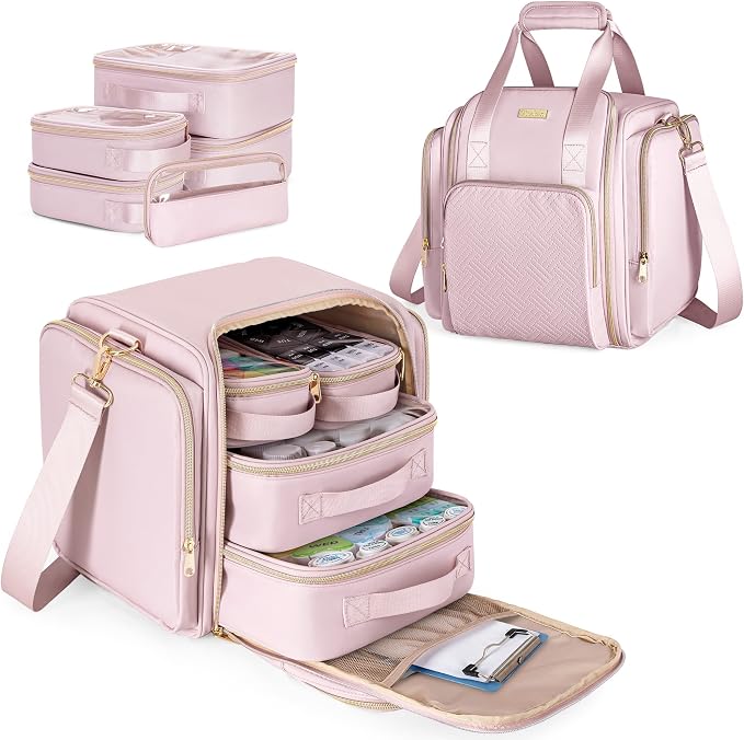 Medicine Storage Bag, Pill Bottle Organizer Bag, Medical Travel Bag | Large Medicine Bag, Shoulder Strap Included, Medical Supplies Storage, Home First Aid Kit(Empty Bag Only) by Prokva