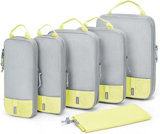 BAGSMART 6 Set /4 Set/2 Set Compression Packing Cubes for Travel, Lightweight Luggage Organizer Bags, Durable Space Saver Bags Travel Essentials by BAGSMART