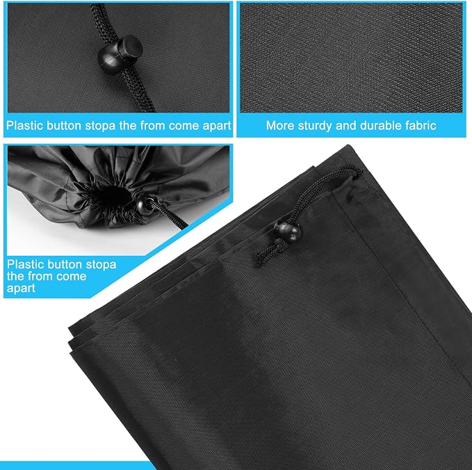 Nuogo 20 Pcs Laundry Bag Washable Travel Laundry Bags with Drawstring Lock Closure Large Heavy Duty for Camping Tent Blankets Dirty Clothes Yarn Fabric Storage, 38 x 24 Inches(Black, Blue, Pink) - Image 5