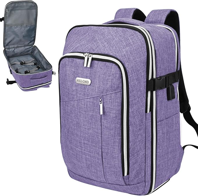 Personal Item Travel Carry On Luggage Backpack for Women Men Flight Approved Casual Weekender Laptop Bag for College Business Outdoors Hiking Water Resistant Lightweight Daypack with USB Charging Port - Image 8