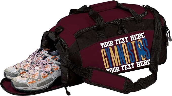 Personalized Men’s Gymnastics Duffel Bag – Custom Name & Team Colors Gym Bag for Boys Gymnast – Athlete Gear Bag for Practice, Meets & Travel by all+about+me+company
