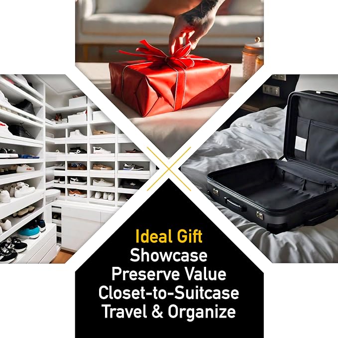 SoleGuardian XXL Sneaker Travel Case – U.S. Brand – Clear Waterproof Lid, Adjustable Dividers – Soft Bag Organizer for up to 4 Pairs of Casual, Athletic, Golf & Sports Shoes, Gift for Men & Women (1) - Image 6